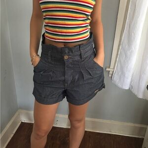 Women's Blue Denim Shorts